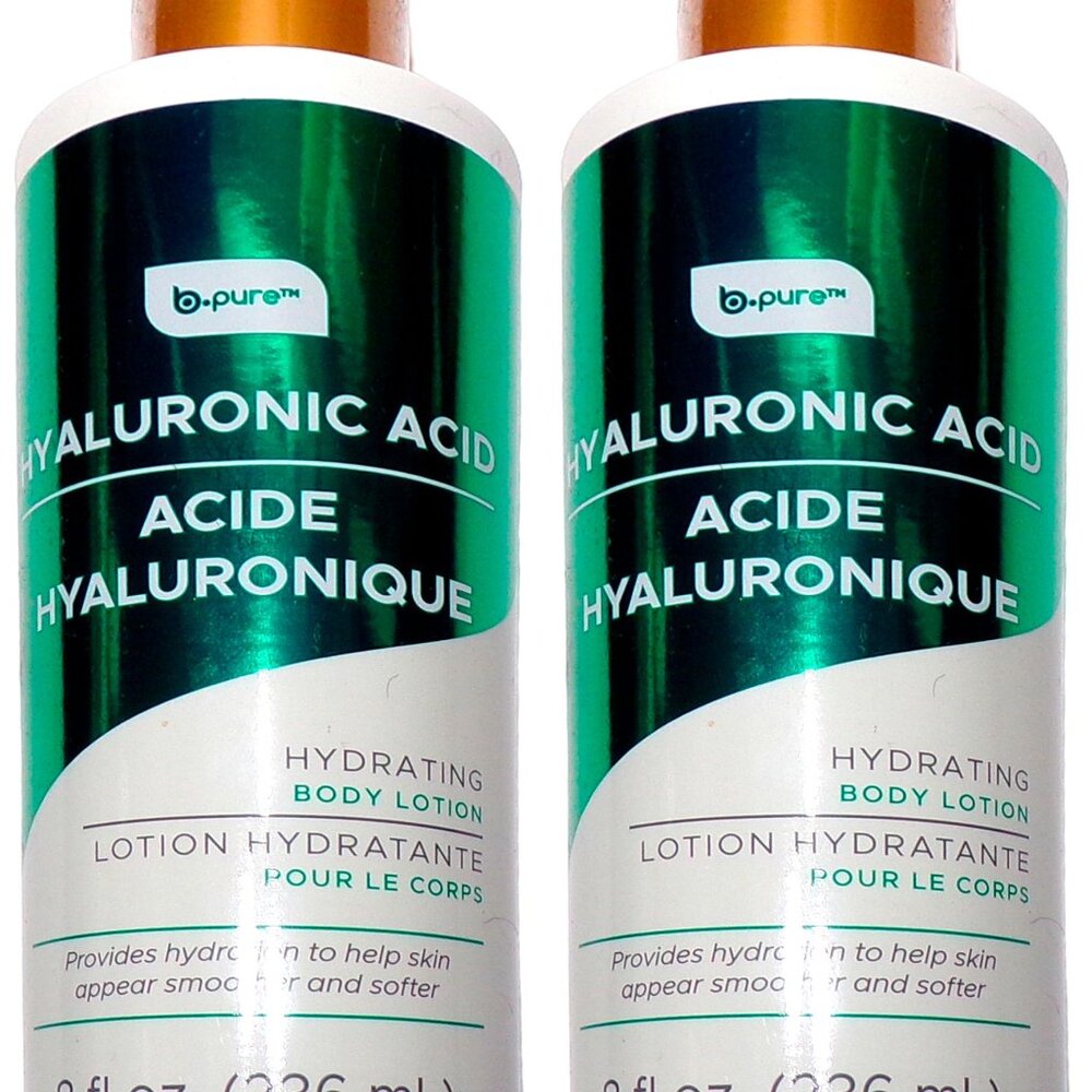 b-pure Hyaluronic Acid Hydrating Body Lotion 8 fl oz (Set of 2)